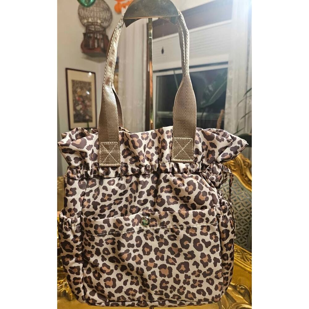 Leopard Print Drawstring Satchel – Bold, Spunky & Stylish
